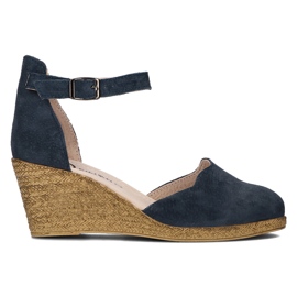 Sandale din piele Filippo DS1394 / 21 Nv bleumarin albastru marin Sandale din piele Filippo DS1394 / 21 Nv bleumarin albastru marin