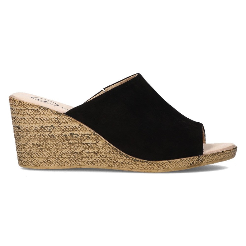 Papuci de piele Filippo DK2143 / 21 Bk negru