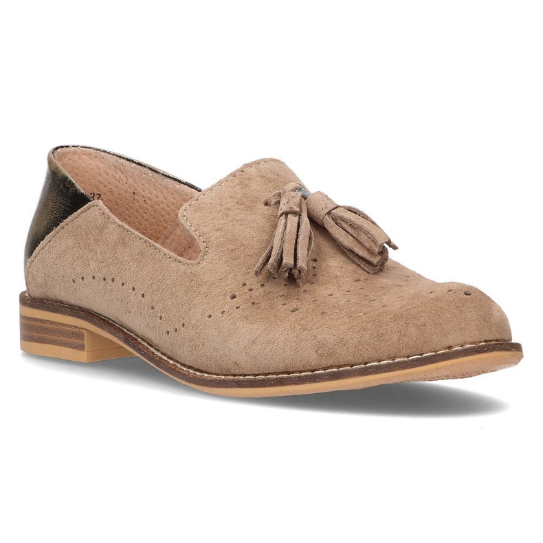 Mocasini din piele Filippo DP2332 / 21 Be beige bej