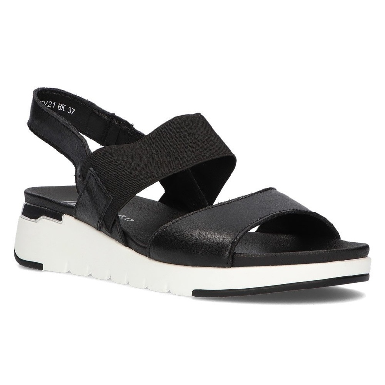 Sandale din piele Filippo DS2140 / 21 Bk negru