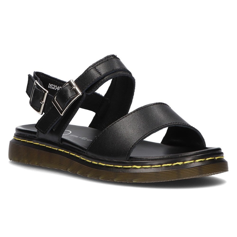 Sandale din piele Filippo DS2040 / 21 Bk negru