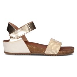 Sandale din piele Filippo 40143 auriu de aur Sandale din piele Filippo 40143 auriu de aur