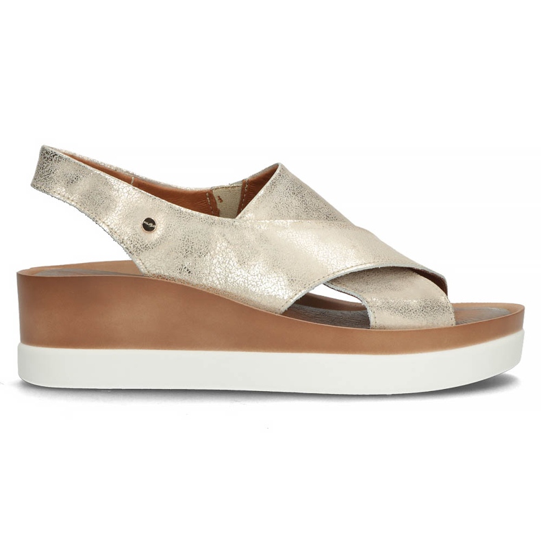 Sandale din piele Filippo 40256 auriu de aur