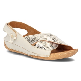 Sandale din piele Filippo 00994-37 / 00-5 ecru Sandale din piele Filippo 00994-37 / 00-5 ecru