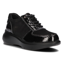 Tenisi din piele Filippo DP3168 / 21 Bk negri negru Tenisi din piele Filippo DP3168 / 21 Bk negri negru