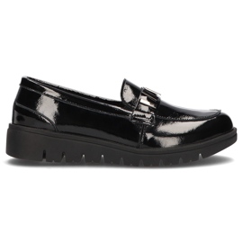 Pantofi din piele Filippo DP3204 / 21 Bk negru