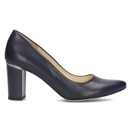 Pompi piele Filippo 2063 Bleumarin albastru marin