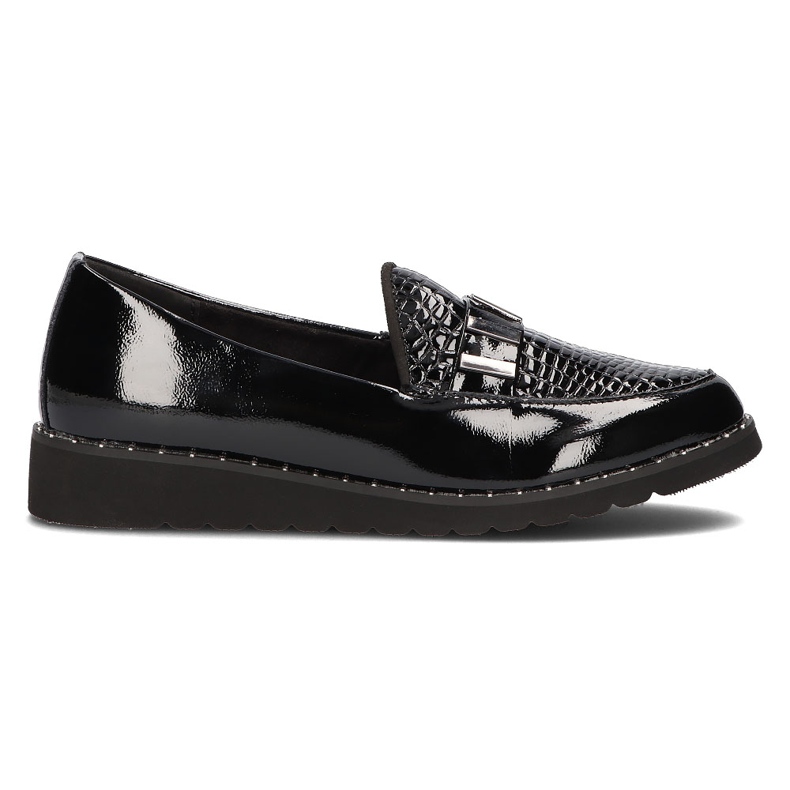 Mocasini din piele Filippo DP1515 / 22 Bk L negru