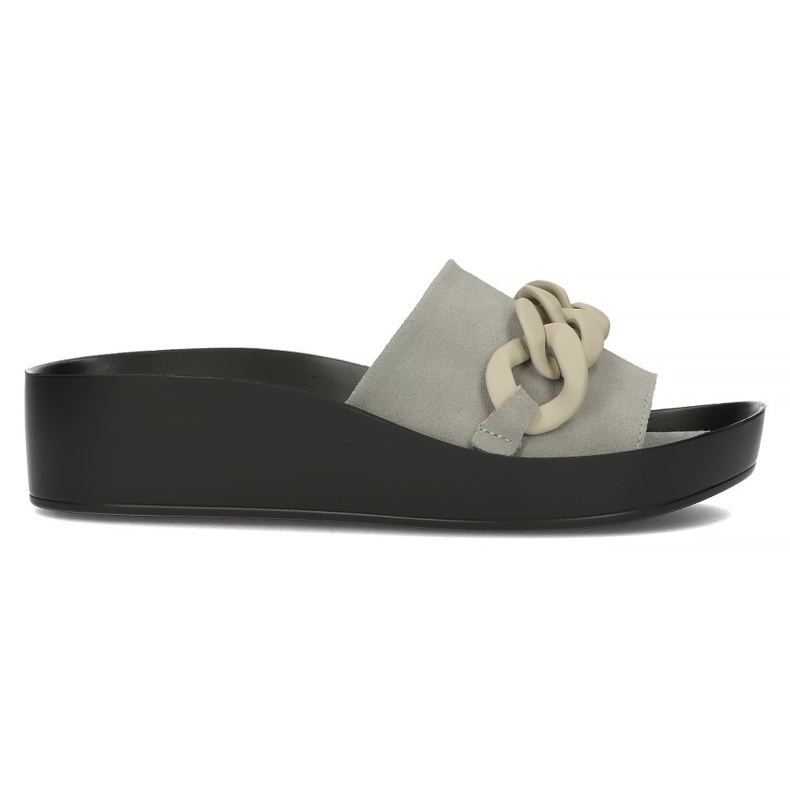 Papuci piele Filippo DK3593 / 22 Gr gri