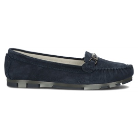 Mocasini din piele Filippo DP1202 / 22 Nv bleumarin albastru marin