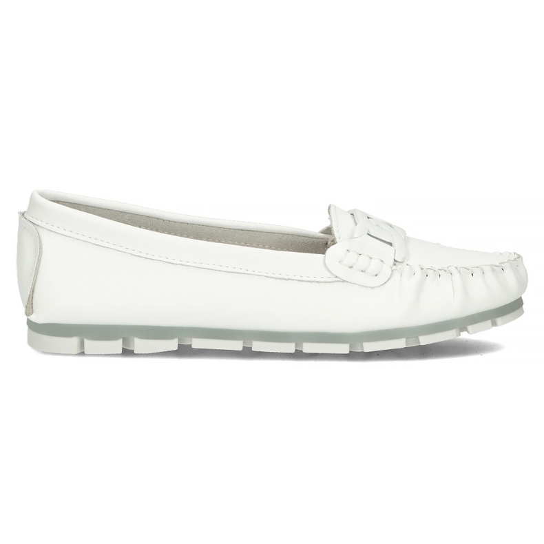 Mocasini din piele Filippo DP3629 / 22 Wh alb
