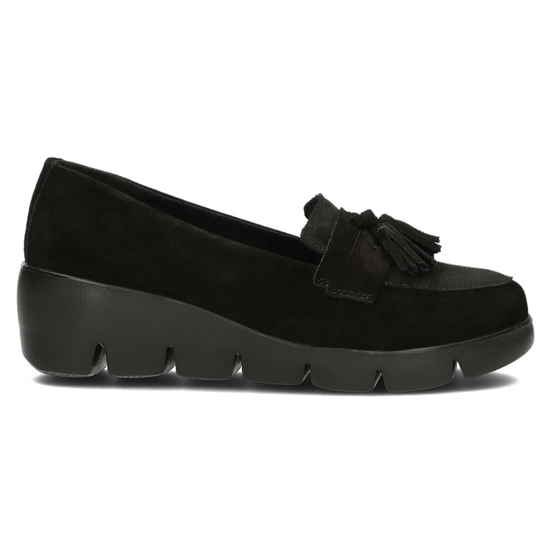 Mocasini din piele Filippo DP3162 / 22 Bk Su negru
