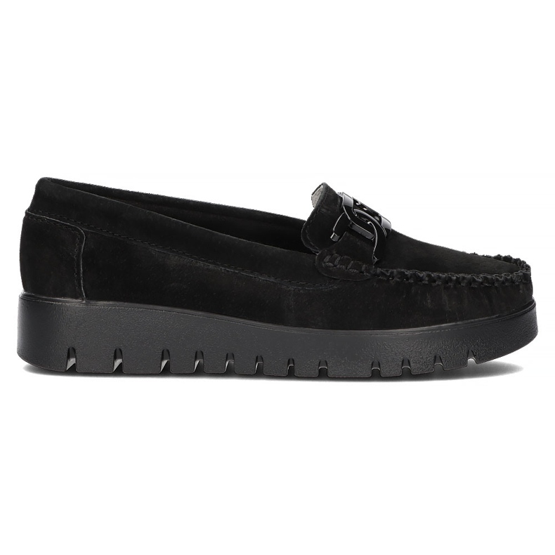 Mocasini din piele Filippo DP3334 / 22 Bk negru
