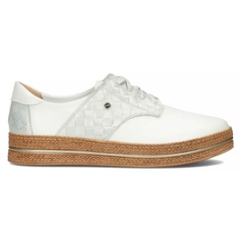 Pantofi din piele Filippo 10123 alb Pantofi din piele Filippo 10123 alb