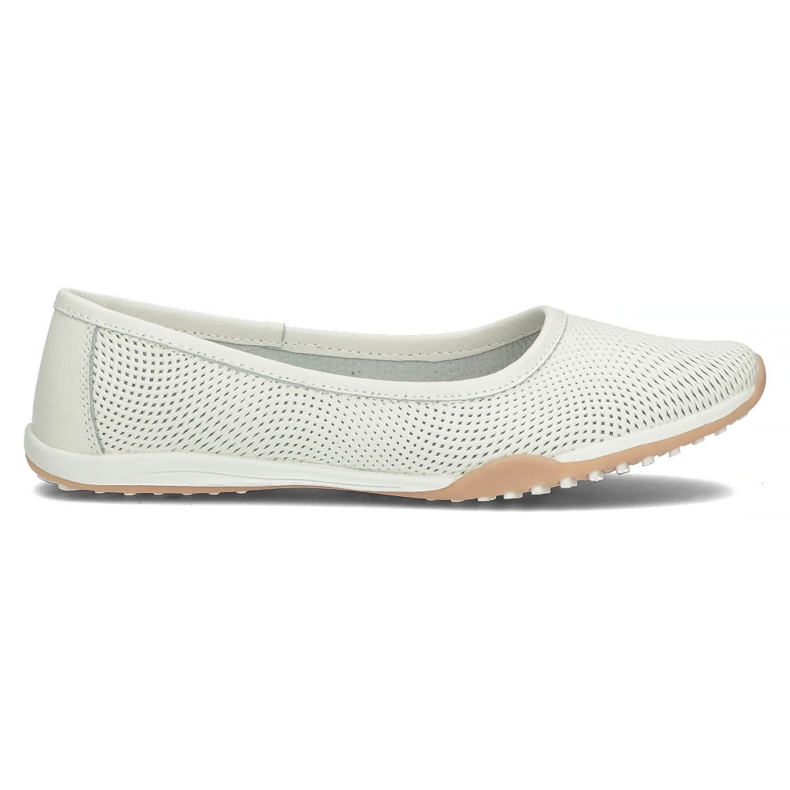 Balerini din piele Filippo DP3681 / 22 Wh alb