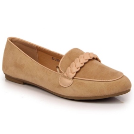 Mocasini lordsy Potocki W WOL64B bej