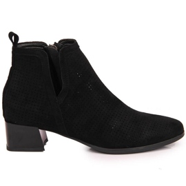 Cizme ajurate Vinceza W JAN89A negre negru