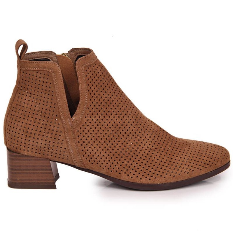 Cizme ajurate Vinceza W JAN89B maro