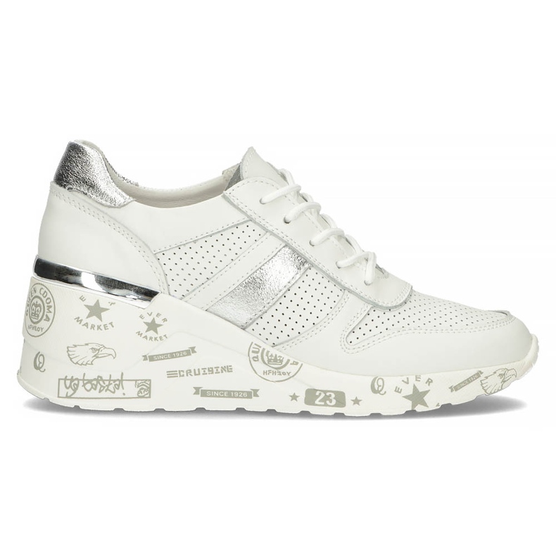 Tenisi din piele Filippo DP3550 / 22 Wh alb