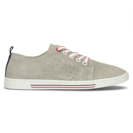 Pantofi din piele Filippo DP3507 / 22 Gr gri Pantofi din piele Filippo DP3507 / 22 Gr gri