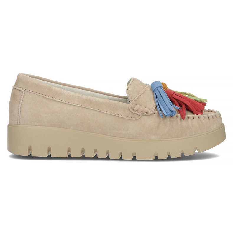 Pantofi din piele Filippo DP3535 / 22 Be beige bej