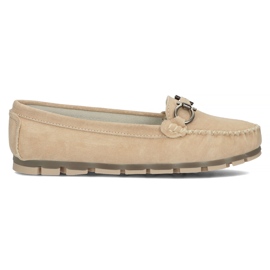 Mocasini din piele Filippo DP3613 / 22 Be beige bej