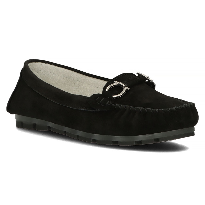Mocasini din piele Filippo DP3613 / 22 Bk negru