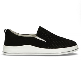 Pantofi din piele Filippo DP3622 / 22 Bk negru