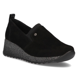 Tenisi din piele Filippo DP1500 / 22 Bk negri negru Tenisi din piele Filippo DP1500 / 22 Bk negri negru