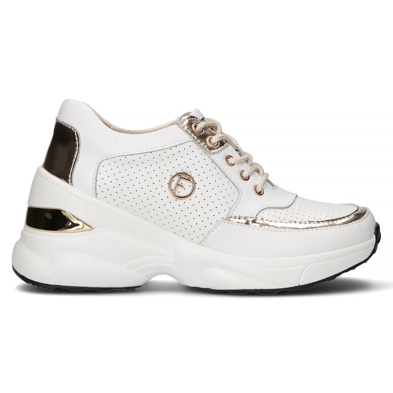 Tenisi din piele Filippo DP3655 / 22 Wh alb de aur Tenisi din piele Filippo DP3655 / 22 Wh alb de aur