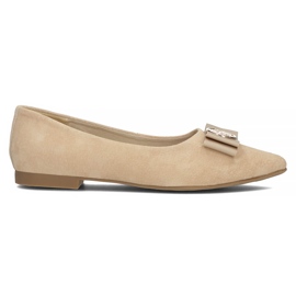 Pantofi din piele Filippo DP3683 / 22 Be beige bej