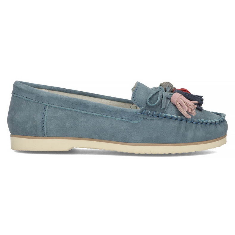 Mocasini din piele Filippo DP3512 / 22 Nv bleumarin albastru marin