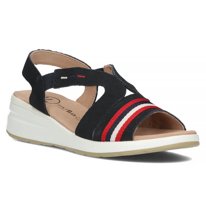 Sandale din piele Filippo DS3500 / 22 Nv bleumarin albastru marin