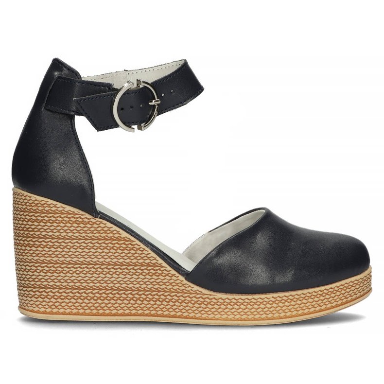 Sandale din piele Filippo DP3519 / 22 Nv bleumarin albastru marin