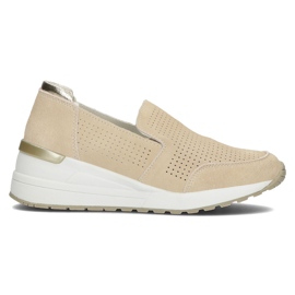 Pantofi din piele Filippo DP3537 / 22 Be beige bej Pantofi din piele Filippo DP3537 / 22 Be beige bej