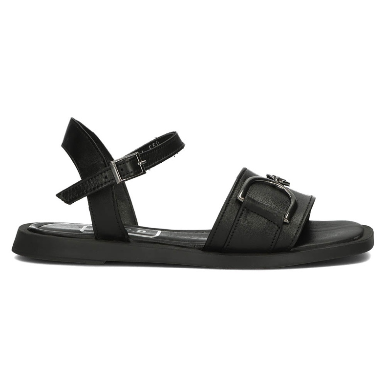Sandale din piele Filippo DS3901 / 22 Bk negru