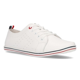 Pantofi din piele Filippo DP073 / 22 Wh alb