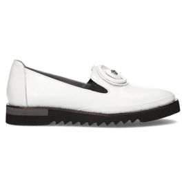 Pantofi din piele Filippo DP3915 / 22 Wh alb