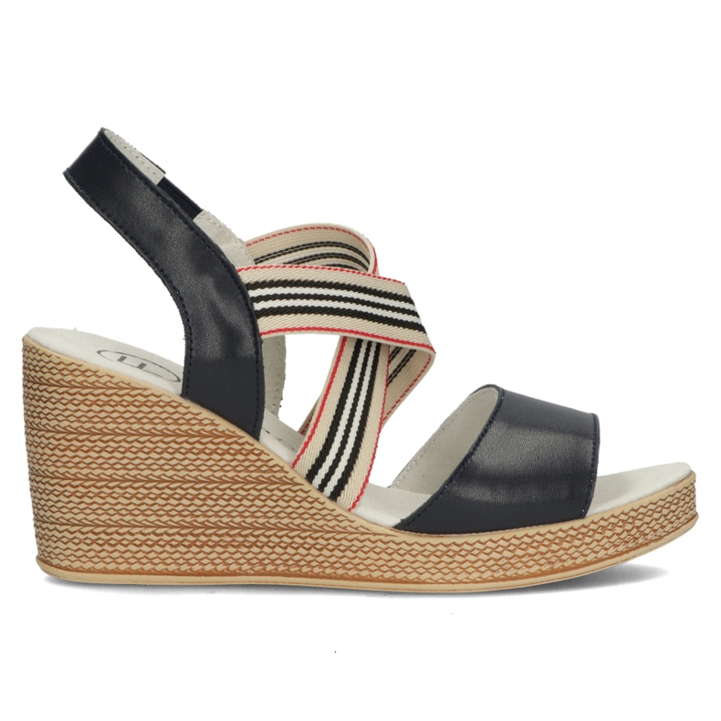 Sandale din piele Filippo DS3520 / 22 Nv bleumarin albastru marin