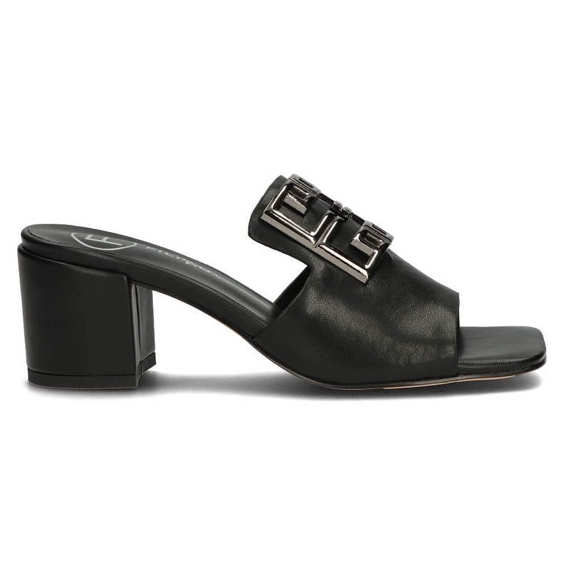 Papuci piele Filippo DK3731 / 22 Bk negru