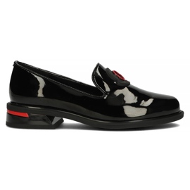 Pantofi din piele Filippo DP3720 / 22 Bk negru