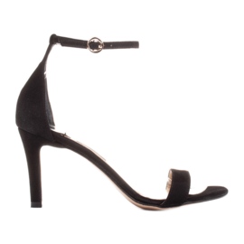 Marco Shoes Sandale elegante din piele intoarsa naturala negru Marco Shoes Sandale elegante din piele intoarsa naturala negru