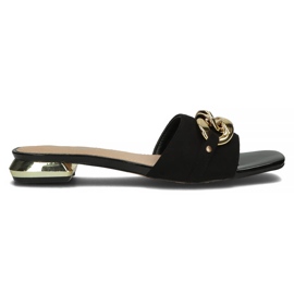 Filippo DK3788 / 22 Bk papuci negri negru Filippo DK3788 / 22 Bk papuci negri negru