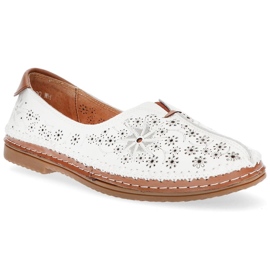 Pantofi din piele Filippo DP1224 / 20 Wh alb Pantofi din piele Filippo DP1224 / 20 Wh alb