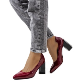 Pompe de lac roșu pe stâlpul Shannen roşu multicolor