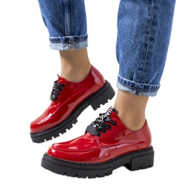 Pantofi lăcuiți roșu Fallon