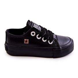 Pantofi de piele pentru copii Big Star JJ374311 Negri negru Pantofi de piele pentru copii Big Star JJ374311 Negri negru