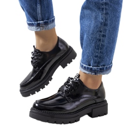 Pantofi lacuiti negri de la Aike negru