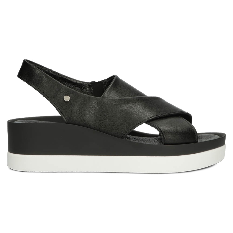 Sandale din piele Filippo 40256 negre negru