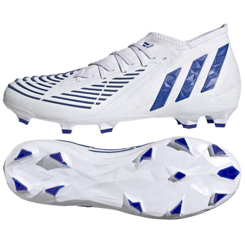 Ghete de fotbal Adidas Predator Edge.2 Fg M GW2269 alb alb